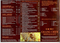 Menu du Chang Chen Restaurant à Eilenburg