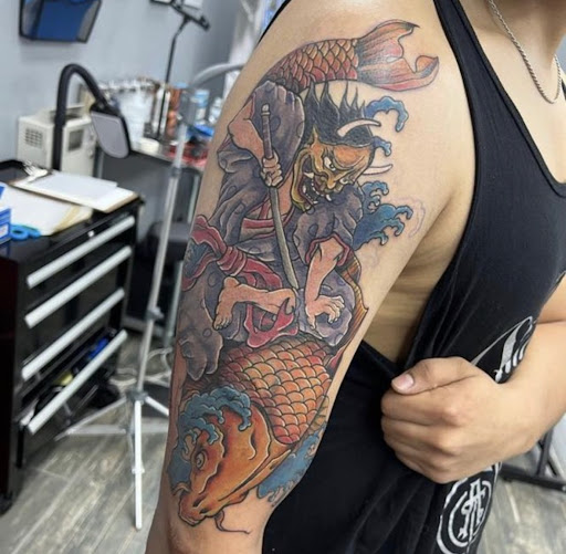 Explore cartoon tattoos ideas, creative tattoo ideas in El Paso, available at American Tattoo Society of Ft Bliss