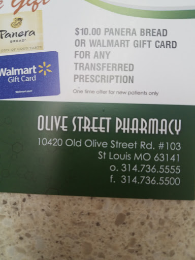 Pharmacy «Olive Street Pharmacy», reviews and photos, 10420 Old Olive Street Rd Suite 103, Creve Coeur, MO 63141, USA