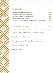 Menu / carte de JR Bistronomie à Menton