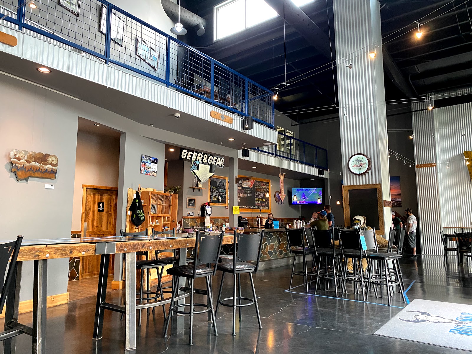 A row of beer taps