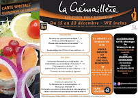 Restaurant La Crémaillère à Carvin menu