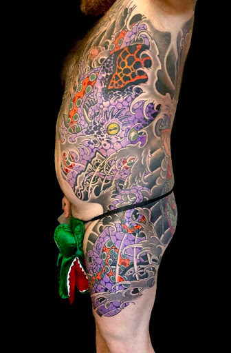 Explore tattoo ideas for females on hips, creative tattoo ideas in Brooklyn, available at Hand of Glory Tattoo & Piercing