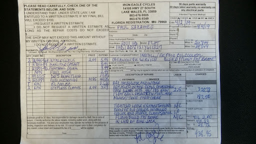 Motorcycle Dealer «Iron Eagle Cycles», reviews and photos, 14105 US-27, Lake Wales, FL 33859, USA