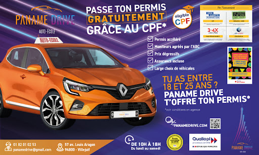 Auto-École Villejuif Paname Drive à Villejuif, Val-de-Marne