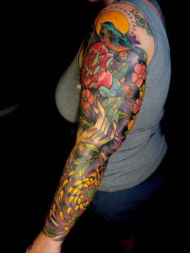 Find tattoo ideas on the chest for your next unique tattoo in Gadsden at Sacred Art Tattoo Company