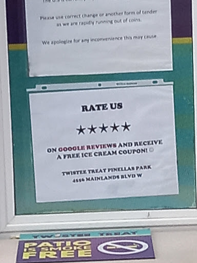 Ice Cream Shop «Twistee Treat Pinellas Park», reviews and photos, 4556 Mainlands Blvd W, Pinellas Park, FL 33782, USA