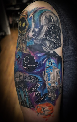 Explore men basketball tattoo ideas, creative tattoo ideas in Littleton, available at Wicked Heart Art Collective