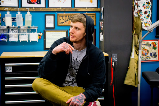 Explore side of neck tattoo ideas, creative tattoo ideas in Salem, available at State Street Tattoo