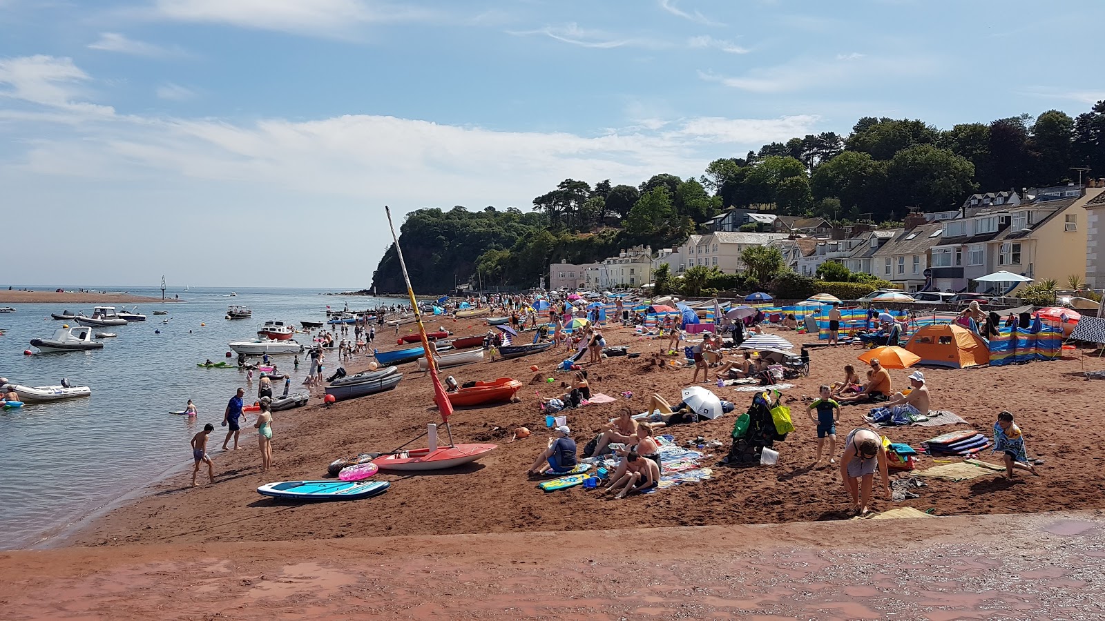 Foto av Shaldon beach med en rymlig kustlinje