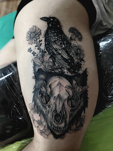 Explore safety pin tattoo ideas, creative tattoo ideas in Benton, available at Spectrum Tattoo