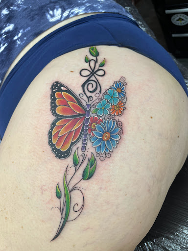 Explore spiritual 444 tattoo ideas, creative tattoo ideas in Redding, available at DEADLIFT TATTOO