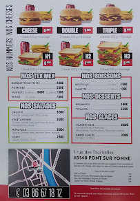 CROQ'PIZZA à Pont-sur-Yonne menu