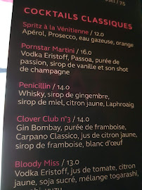 Miss Ko à Paris menu