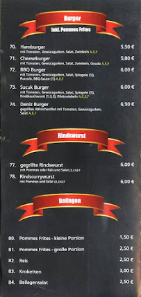 Restaurant Deniz Pizza & Kebap store à Solms (la carte)