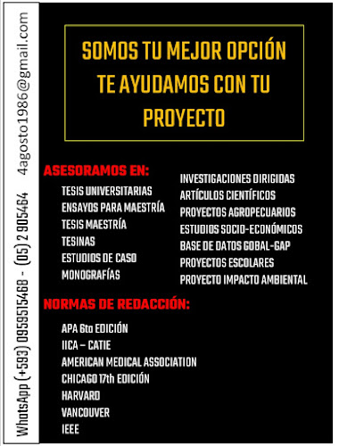 Opiniones de Asesoramiento Técnico, Tesis y Proyectos en Babahoyo - Oficina de empresa