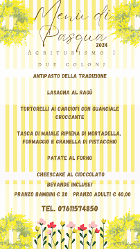 Restaurant Agriturismo I due Coloni à Ronciglione (le menu)