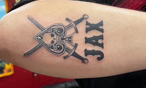 Explore treble clef tattoo ideas, creative tattoo ideas in Webster, available at Mainline Ink