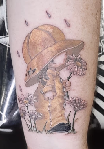 Explore elbow tattoo ideas, creative tattoo ideas in Olympia, available at Sorry Mom Ink Tattoos & Piercings Olympia