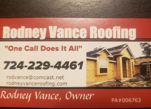 Rodney Vance Roofing in Washington, Pennsylvania