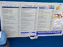 Menu / carte de Giro di Boa Piada & Cascioni à Cattolica