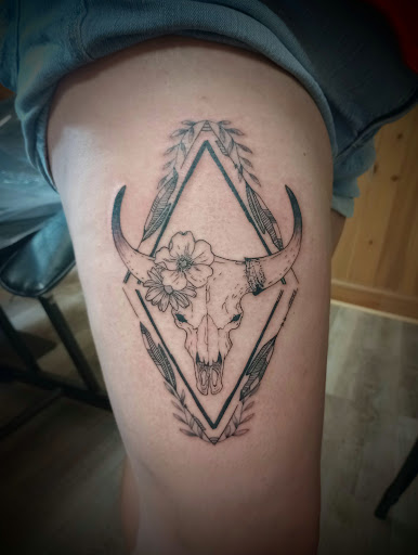 Explore simple space tattoo ideas, creative tattoo ideas in Clintonville, available at Temple Ink Tattoo Shop