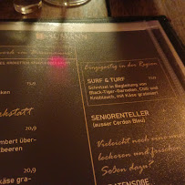 Carte du Baumanns das Restaurant à Germersheim