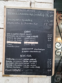 Taberna dos Clérigos à Lisbon carte