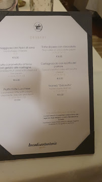 Buca di Sant'Antonio à Lucca menu