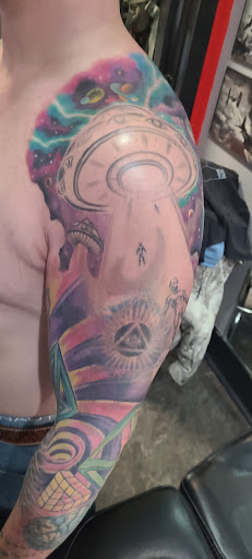 Explore 2 x 2 tattoo ideas, creative tattoo ideas in Bay City, available at Electric Chair Tattoo