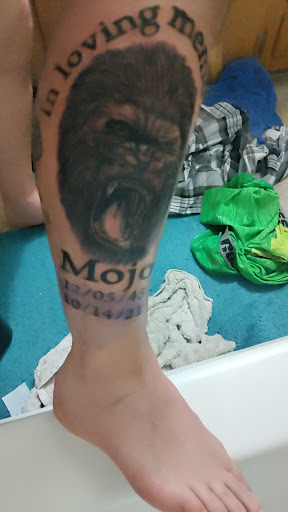 Explore name tattoo cover up ideas, creative tattoo ideas in Rockport, available at Electric Sunset Tattoo
