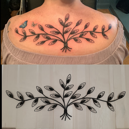 Explore cover up black tattoo ideas, creative tattoo ideas in King Of Prussia, available at The Tattoo Parlour and Lounge