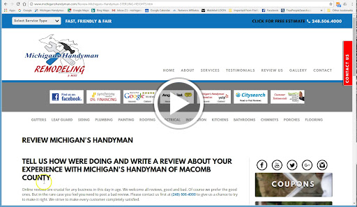 Gutter Cleaning Service «Michigans Handyman», reviews and photos