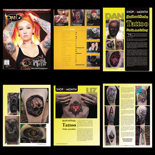 Explore sexy tattoo ideas for guys, creative tattoo ideas in North Berwick, available at Skull and Snake Tattoo Studio Art Gallery