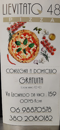 Pizzeria Lievitato 48 à Rome (le menu)