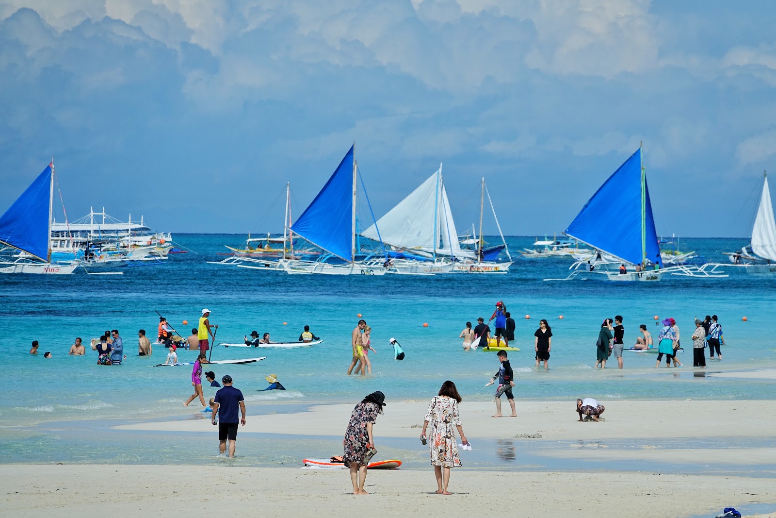 Foto van Vrijdagstrand en de nederzetting