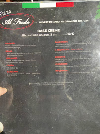 Menu / carte de Pizza Al Fredo à Toulouse