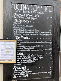 Menu / carte de Cucina Semplice à Toulouse