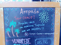 Arepado à Lyon menu