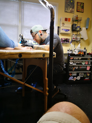 Explore amore tattoo ideas, creative tattoo ideas in York, available at Constrictor Tattoo