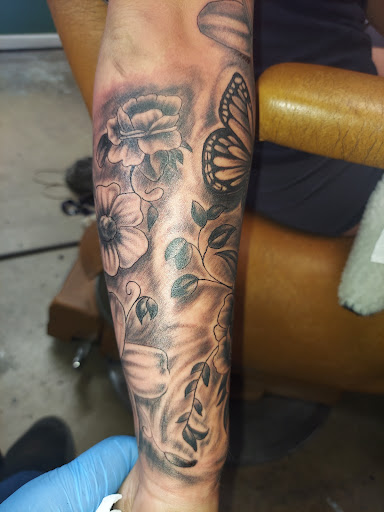 Explore half and half tattoo ideas, creative tattoo ideas in Odessa, available at Little Dragon Tattoos Studio