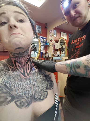Explore cat tattoo idea, creative tattoo ideas in Coeur D Alene, available at Black Matter Tattoo