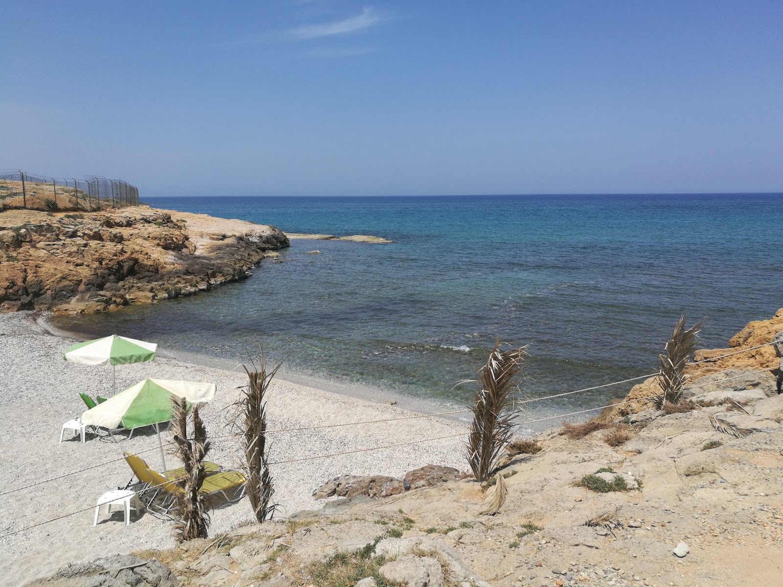 Foto av Avlaki Beach med hög nivå av renlighet