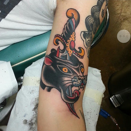 Explore back tattoo placement ideas, creative tattoo ideas in Temple, available at Lucky In Love Tattoo