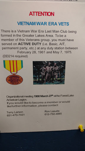 Veterans Organization «VFW Post 4210», reviews and photos, 556 12th St SW, Forest Lake, MN 55025, USA