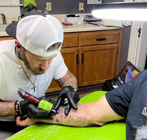 Explore angel chest tattoo ideas, creative tattoo ideas in Lansing, available at CDM Inked Studio