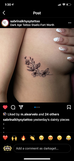 Explore grandparents tattoo ideas, creative tattoo ideas in Fort Worth, available at Dark Age Tattoo Studio Fort Worth