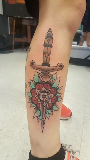 Explore siren tattoo ideas, creative tattoo ideas in Austin, available at Heath Studios & Tattoo