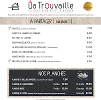 Restaurant La Trouvaille - La cave à boire et à manger à Blois (le menu)
