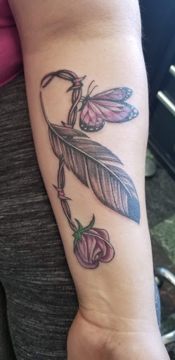 Explore hand cover up tattoo ideas, creative tattoo ideas in Caldwell, available at Craigs Tattoo Co